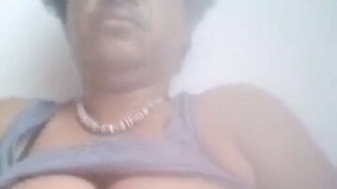 PNG milf licking boobs and finger fucking