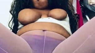 Bbw with huge boobs teases, dry humps and grinds