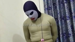 Zentai slave penis cbt rope