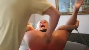 German slut squirt and fist