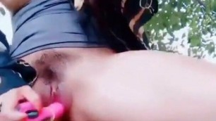 Chinese girl outdoor fuck