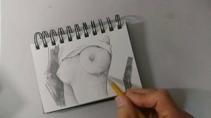 Abella Danger's Boobs Drawing Nude Art