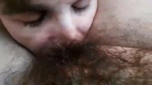 Eat, fuck and cum on my hairy pussy