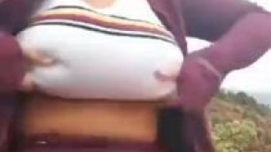 Enormous Tits Bouncing in Public