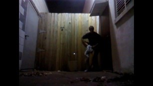 Stripping in the alley