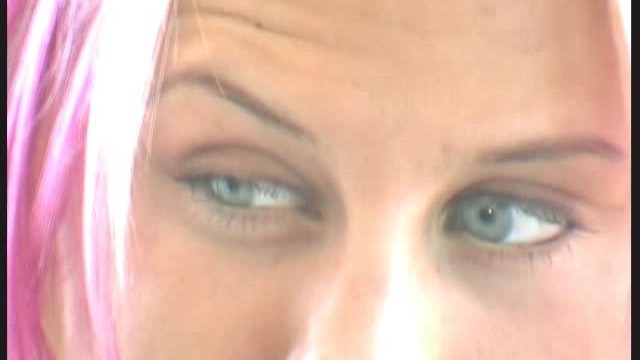 Blonde Cynthia Outside in Hot Nylons