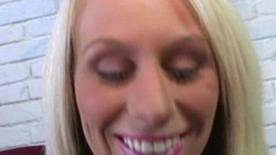 Tan College Babe Gets Monster Facial Fake Tits