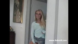 Sexy young blond fucked