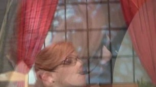 Rookie Redhead Gets Cum on Her Glasses Facial