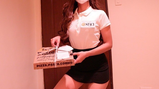 Pinay Pizza Delivery Girl Gets Fucked by Customer